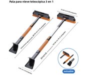 1 Set Car Glass Winter Ice Removing Brush Shovel Tools Retractable Car Snow Glass Remover Cleaner Tool Wash Accessories