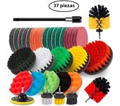 4Pc Electric Drill Brush Kit Cleaning Brush Toilet Cleaning Tools Floor Nylon Scrubber Brush For Carpet Glass Car Tires Bathroom