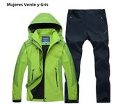 TRVLWEGO Women Jacket Pants Hiking Set Camping Spring Autumn Outdoor Waterproof 20000MM Windbreak Suit Trekking Coat Trousers