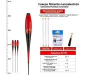 3PCS Composite Nano Luminous Float Body Foot+3PCS Tubes+1 Bag Hooks+1 Float Rest No Tail No CR425 Battery Fishing Tackle Tools