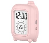 Despertador de Proyección LED with FM Radio y Alarma Dual - Brillo Ajustable - Diseño Práctico