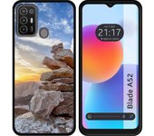 Funda Silicona para ZTE Blade A52 diseño Sunset Dibujos