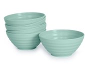 Plastic Forte - Juego de 6 Cuencos Classic de 570 ml Reutilizables. Ideal Fiestas. Verde