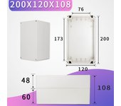 ABS Wire Junction Box Waterproof Electronic Safe Case Plastic Boxes Plastic Organizer IP67 Waterproof Enclosure Box