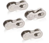 Eslabón de cadena de bicicleta Cerraduras de cadena de eslabón perdido de bicicleta, 4 pares de conector de junta mágica de ciclismo de cadena de bicicleta para rotura de cadena tiene reparación de cadena de bicicleta