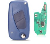 jingyuqin 2 / 3 Buttons Flip Remote Key Delphi 433mhz for FIAt 500 Punto Ducato Stilo Panda  Bravo Key ID46 PCF7946 / 7941 Chip