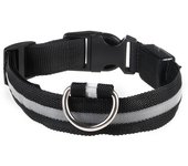Collar para perros iluminado, collar con luz para perros recargable, collar para perros LED impermeable y 7 colores , Collar LED con iluminación ajustable para perros pequeños y medianos, azul