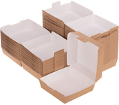 Cajas para hamburguesa de cartón biodegradable nano-micro (XL) 50 unidades - PrimeMatik