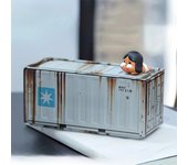 Compact Iron Storage Container - Creative Desktop Organizer, Office Supply Tube, Office Desk Organizer Metal Box