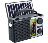 Radio Portátil Recargable AM FM Con Wave Shortwave Soporte USB TF MP3 Y Altavoz Bluetooth Función De Linterna Material Plástico