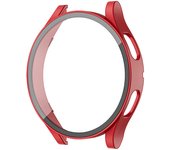 Glass+Case for samsung Galaxy watch 4 44mm 40mm Accessories PC all-around Anti-fall bumper cover+Screen protector Galaxy watch4