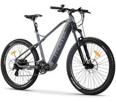 Moma Bikes Bicicleta Electrica, EMTB-27.5", Suspension Delantera, SHIMANO 24v & Doble Frenos Disco Hidráulicos, Bateria Integrada Ion Litio 48V 13Ah (Talla M-L)
