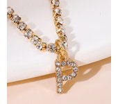 Tiny A-Z Initial Letter Anklets For Women Fashion Zircon Rhinestone Tennis Chain Anklet Bracelet Summer Beach Barefoot Jewelry