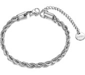 Lokaer Hiphop/Rock Titanium Stainless Steel Twist Chain Bracelets For Women Men Gold Plated Chain Party Bracelet Bangle B21138