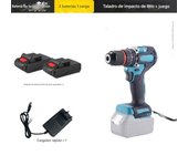 Taladro Eléctrico Inalámbrico Recargable - Kit Profesional 32 Accesorios, Alta Velocidad Ajustable, Ligero y Portátil para Bricolaje Hogar y Trabajos Profesionales