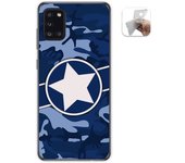 Tumundosmartphone Funda Gel Tpu para Samsung Galaxy A31 diseño Camuflaje 03 Dibujos