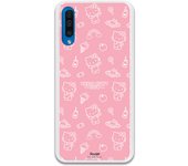 Funda original compatible con Samsung Galaxy A50 - A50s - A30s - Hello Kitty patron sobre rosa