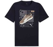 Camiseta de Manga Corta Puma Sneaker Graphic para hombre en color negro
