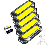 COB Work Light USB Rechargeable LED Flashlight Power Bank 18650 Portable Camping Lamp with Magnet Waterproof Lantern 4000mAh
