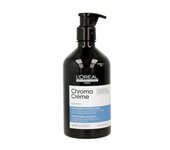 Loreal expert chroma creme champú ash azul 500 ml, el cabello recién teñido contiene diferentes tintes de colores primarios. pero, después de algunos lavados, pueden aparecer reflejos naranjas no deseados. por eso,