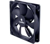 Coolbox 120mm ventilador auxiliar - conexion 3-pin - velocidad 1500rpm - color negro
