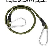 Outdoor Heavy Duty Bungee Cord Elastic Tie Strap String Carabiner Hooks Kayak Cycling Luggage Packing Ropes Camping Accessories