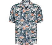 Jack & Jones Jeff Tropical Camisa Color Blanco - Fresca Y Ligera