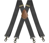 Tirantes Hombre Elásticos Adjustable 3,8cm Ancho Tirantes para Pantalones Hombre