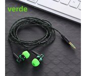 Wired Earphone Brand New Stereo In-Ear 3.5mm Metal Weave Cable Earphone Headset For Laptop Smartphone Gifts HiFi Headphone