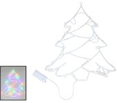 Gerimport Árbol Navidad 24 led multicolor 36x41 cm