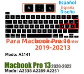 Compatible with MacBook Pro 13 Keyboard Cover A2289/A2338/A2251&MacBook Pro 16 Keyboard Cover A2141 Thin Protector for Touch Bar