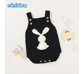 Body de Primavera para Bebé, ropa Tejida con bonito Conejo para niños y niños, mono con neumáticos, Monos de 0 at 18m, ropa Infantil de Pascua