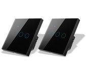 Smart Life Tuya WiFi Light Stair Switch 2Gang 1/2/3Way Control Smart Wall Wireless House Touch Cross Switch Google Home Alexa