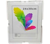 Marco para fotografías en metacrilato con cierre de clip de 24 x30 cm. Cuadro para enmarcar fotografias con cerrador para mantener las fotografias seguras.