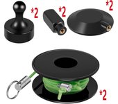 2 Set Magnetic Pulling Threader Professional Magnetic String Wire Puller  Hand Tool Cable Guide Pulling System Repair Threader