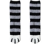 Plush Winter Funny Cute Style Animal Cat Paw Cartoon Pattern Women Cotton Socks Super Soft For Female House Sleeping Floor Sox