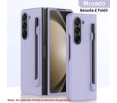 Luxury Skin Feel Slim Case for Samsung Galaxy Z Fold 6 5 4 Stylus Pen Slot Holder Plastic Fold Shockproof Protection Hard Cover