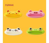 4pcs Creative Card Lazy Toothpaste Squeezer Storage Rack Creative Facial Cleanser Toothpaste Squeeze Artifact Manual Squeezer