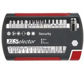 Wiha Juego de bits XLSelector Security Standard de 25 mm en surtido, de 32 unid. de 1/4" (29416)