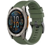 Correa de Silicona para Garmin Fenix 8 - 51mm / Fenix 7X Pro / Fenix 6X Pro / Enduro 3 / Epix 2 Pro 51mm, Banda Básica Conectores Quickfit 26mm