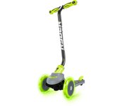 Patinete infantil de 3 Ruedas Ryder Neo Light, de color Pistacho y negro CON LUZ en las ruedas  (3401L) Scooter de base antideslizante, puños ergonómicos, freno trasero y plegable. Calidad al mejor precio. De acuerdo con la normativa CE. +3 años