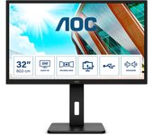 AOC P2 Q32P2 pantalla para PC 80 cm (31.5") 2560 x 1440 Pixeles 2K Ultra HD LED Negro