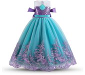 2024 Costumes for Girls Cosplay Princess Belle Mermaid Rapunzel Jasmine Clothes Princess Dress for Girl Cinderella Elsa Dress Up