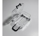 10 pieces of simple ins style mini trolley case transparent jewelry box earring hair accessories storage box
