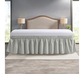Elastic Bed Ruffles Bed Skirt Soft Comfortable Wrap Around Fade Resistant Bed Cover Without Surface Couvre Lit Bed Protector
