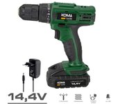 Talador atornillador a bateria 14.4 1.500mah maletin koma tools