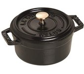 STAUB Minis Cocotte Redonda, Hierro Fundido, Negro Mate, 10 cm