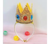 Peach Cosplay Princess Crown Headband Custome Photography Props Girls Halloween Carnival Party Role Suit Headwear Accessories