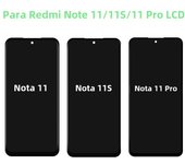 AMOLED For Xiaomi Redmi Note 11 4G LCD Display  Touch Screen Digitizer 2201117TG For Redmi Note 11 Pro 2201116TG Display Replace