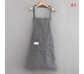 Oil Proof Kitchen Hanging Neck Cooking Sleeveless Apron Fashion Waiter Restaurant Server Workwear Breathable Catering Apron